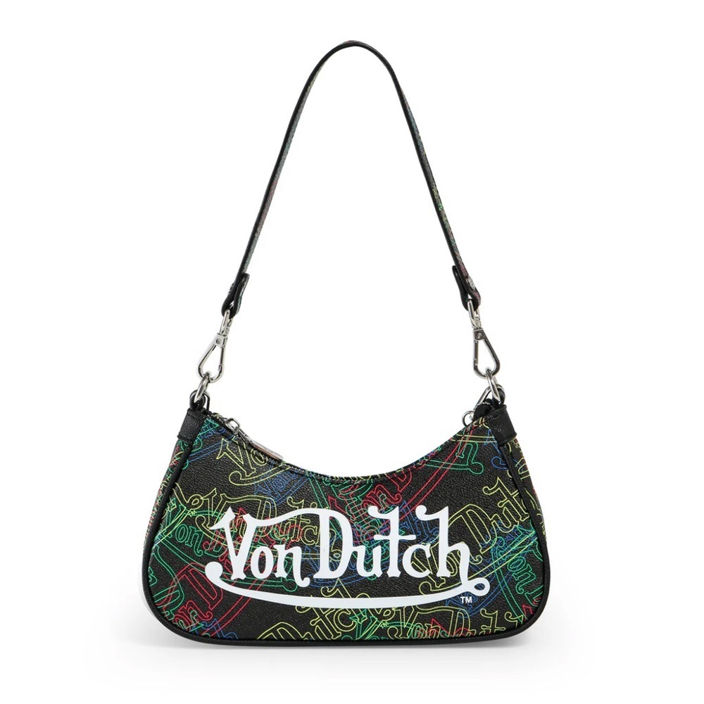 Von Dutch | “Neon Logo” Shoulder Bag & Removable Iconic Wrench Charm